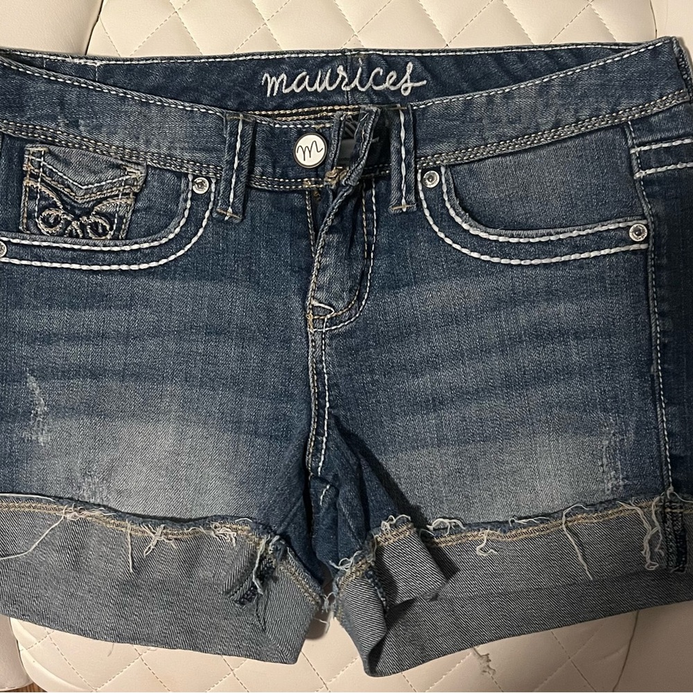 Maurices Blue Denim Shorts